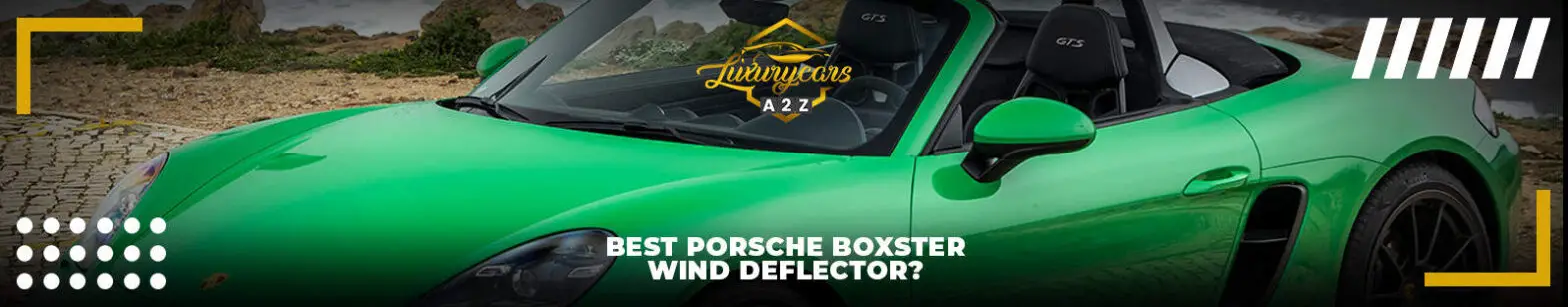 Bedste Porsche Boxster vindafviser