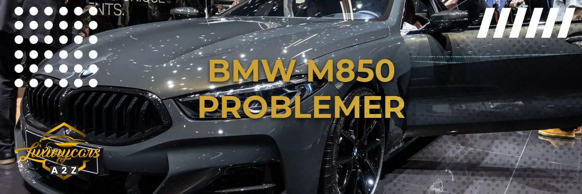 BMW M850 - Almindelige problemer & fejl