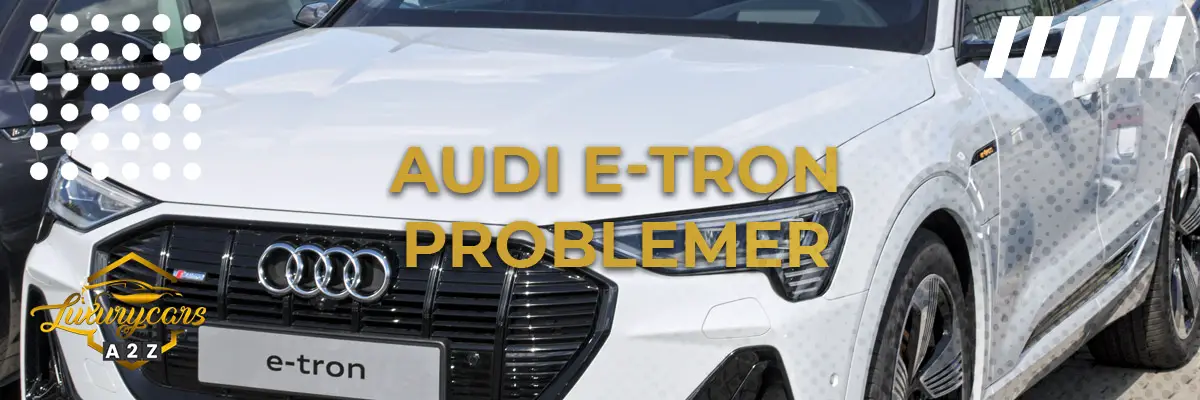 Audi e-tron - Almindelige problemer & fejl