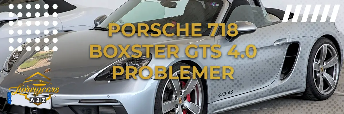 Porsche 718 Boxster GTS 4.0 - Almindelige problemer & fejl
