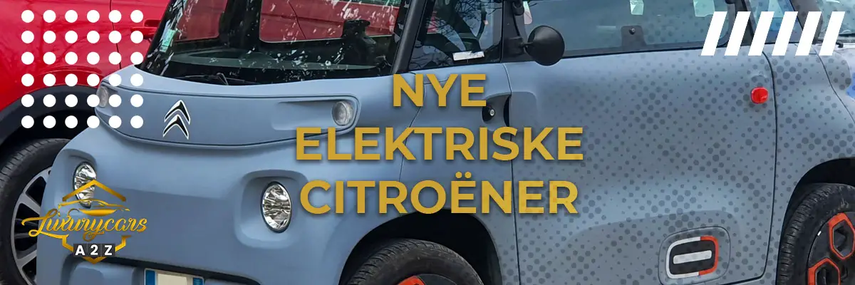 Nye elektriske Citroëner - elbiler